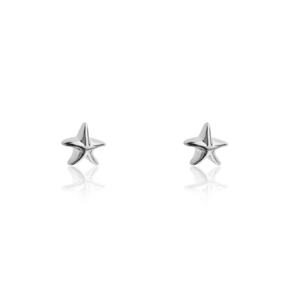 Star női ezüstszínű rozsdamentes acél fülbevaló - Emily Westwood