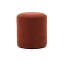 Terrakotta színű buklé puff Kaeli – Kave Home