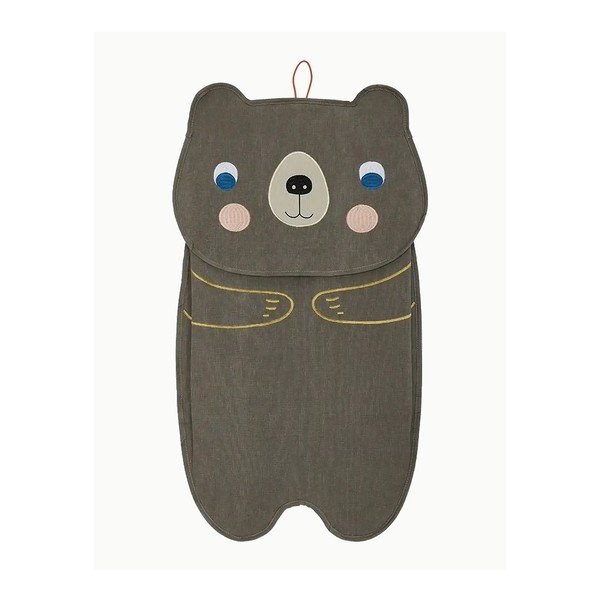 Barna textil függő rendszerező Darling Bear – OYOY Mini