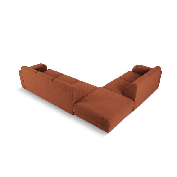 Barna buklé sarokkanapé (bal oldali) Molino – Micadoni Home-image-3