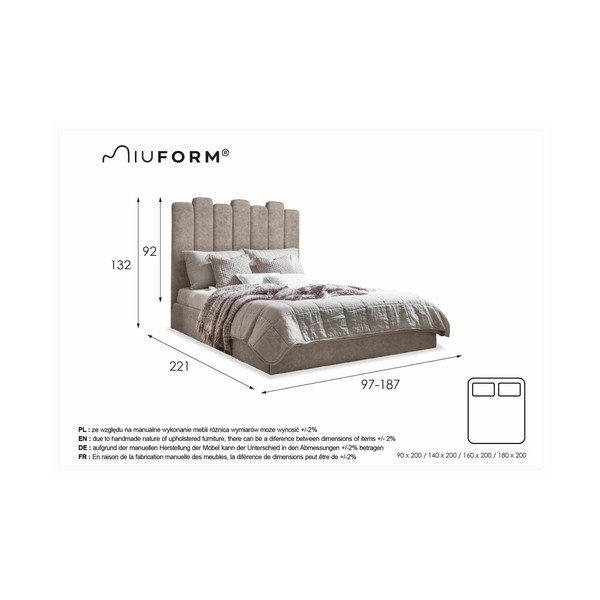 Türkiz kárpitozott egyszemélyes ágy tárolóhellyel, ágyráccsal 90x200 cm Dreamy Aurora – Miuform-image-4