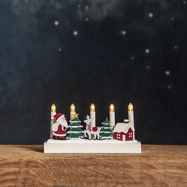 Elemmel működő LED gyertyatartó (magasság 14,5 cm) Billy – Star Trading-image-1