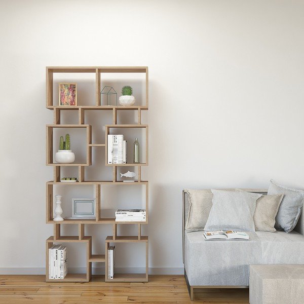 Isle barna könyvespolc, magasság 166 cm-image-1