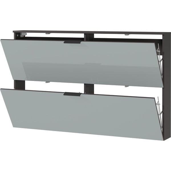 Szürke billenő ajtós-függő cipőtartó Valega - Germania-image-2