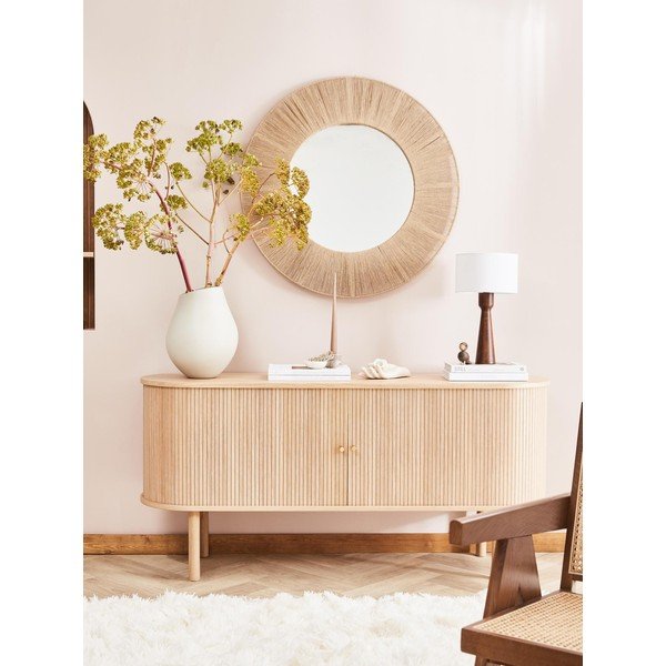 Citra fali tükör fém kerettel, ø 90 cm - Westwing Collection-image-1