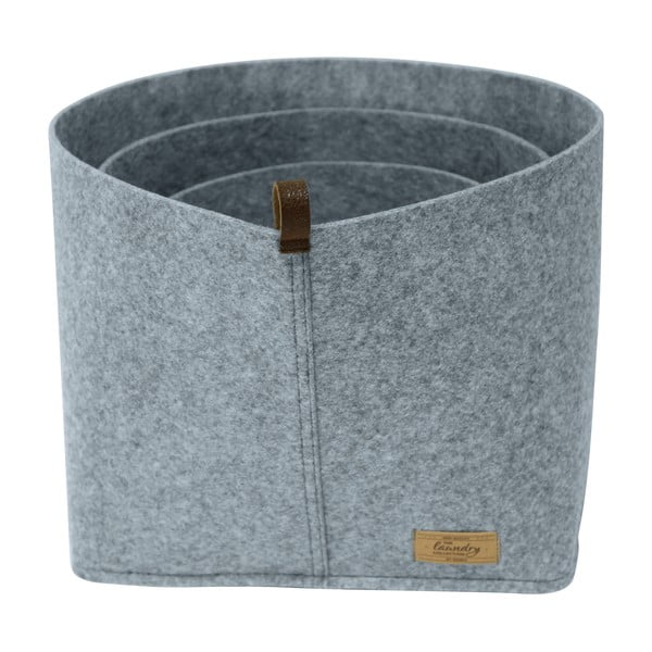 Felt szürke textil rendszerező, 30 x 18 cm - Wenko-image-2