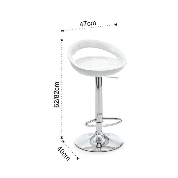 Fehér állítható magasságú bárszék szett 2 db-os (ülésmagasság 50 cm) Mirko – Tomasucci-image-4