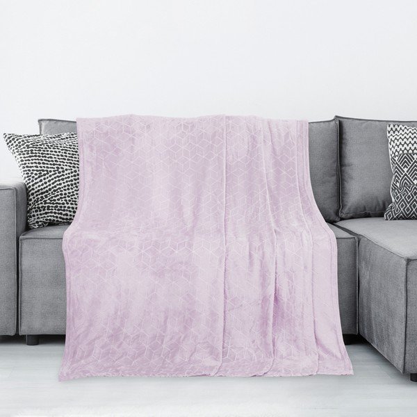 Nessa púderrózsaszín mikroszálas takaró, 200 x 150 cm - AmeliaHome-image-2