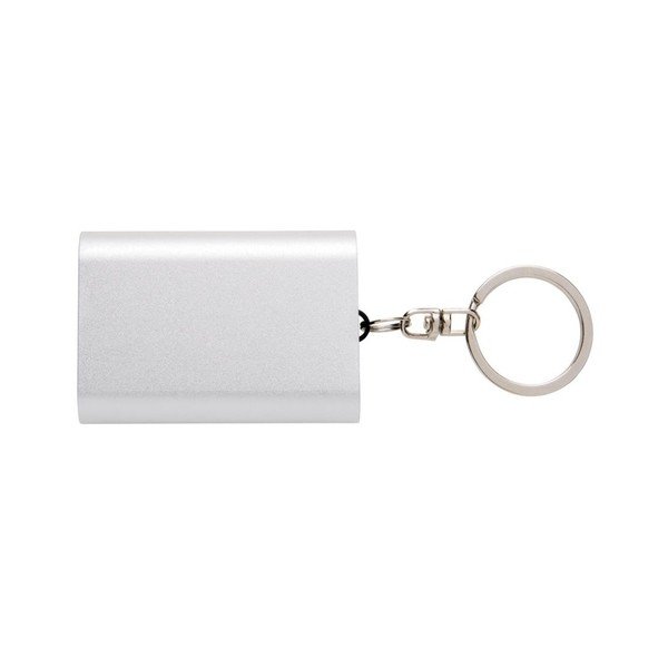Ezüstszínű kompakt powerbank, kulcstartóval - XD Design-image-2