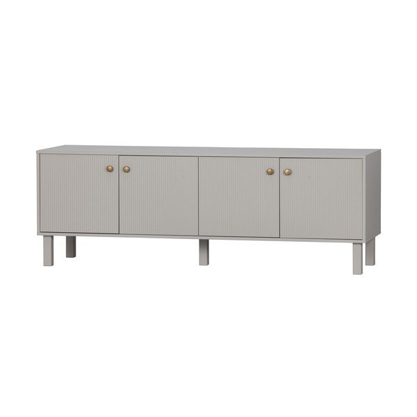 Világosszürke borovi fenyő TV-állvány 160x56 cm Madu – WOOOD-image-4