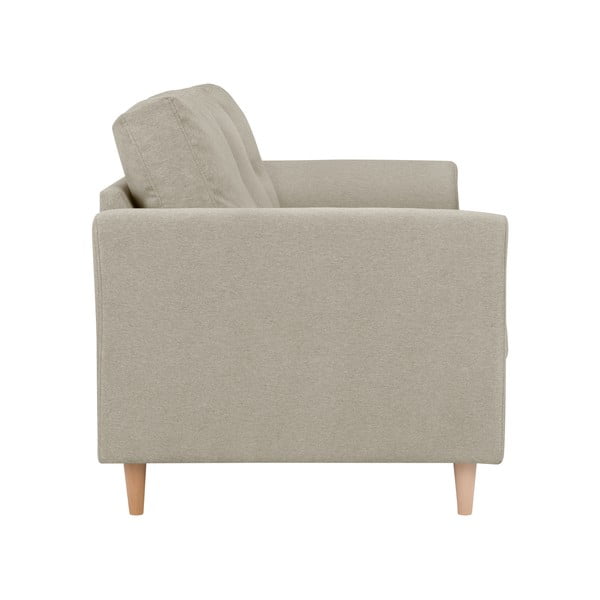 Smooth kétszemélyes bézs kanapé - Kooko Home-image-1