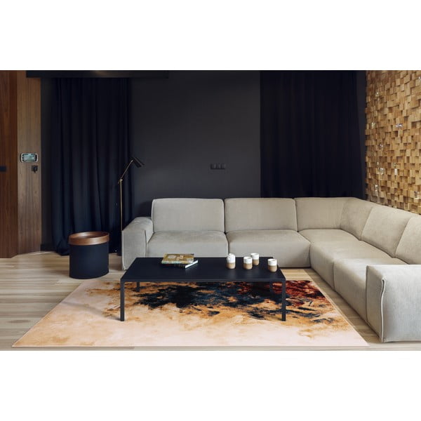 Gyapjú szőnyeg 160x240 cm Burst dark beige – Agnella-image-1