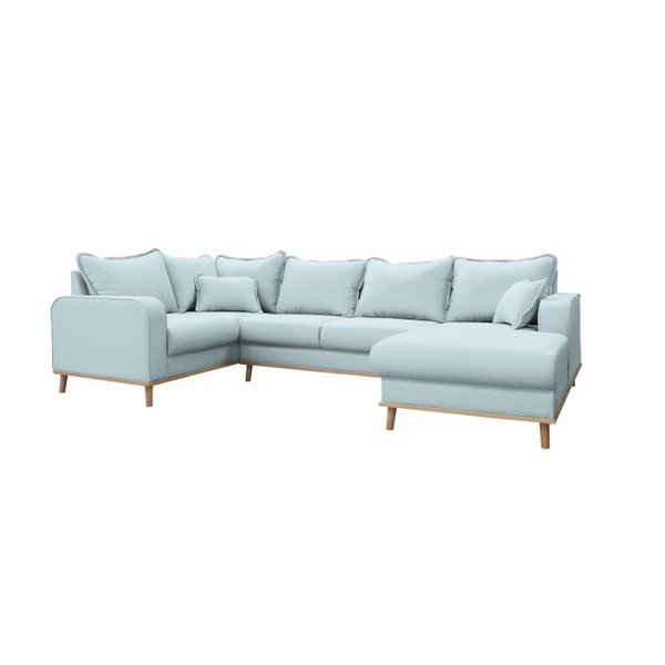 Világoskék sarokkanapé (jobb oldali) Beata – Ropez-image-2