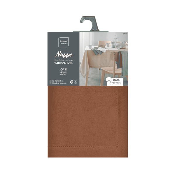 Pamut mosható asztalterítő 140x240 cm Charline – douceur d'intérieur