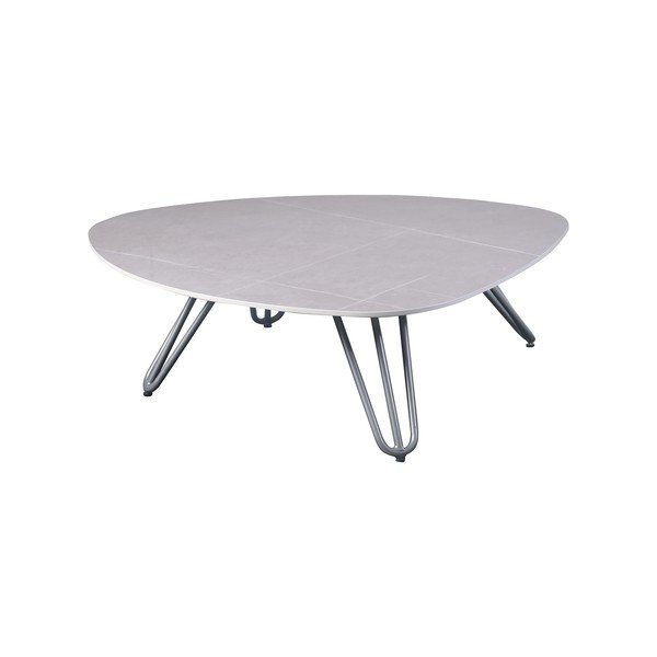 Kerti dohányzóasztal kő asztallappal 88x110 cm Emilia – Garden Pleasure