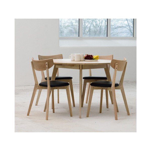 Yumi étkezőasztal fehérített tölgyfából, ∅ 115 cm - Folke-image-2