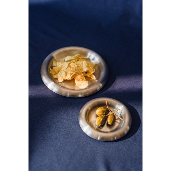 Ezüstszínű rozsdamentes acél tányér készlet 2 db-os ø 28 cm Roto – noo.ma-image-4