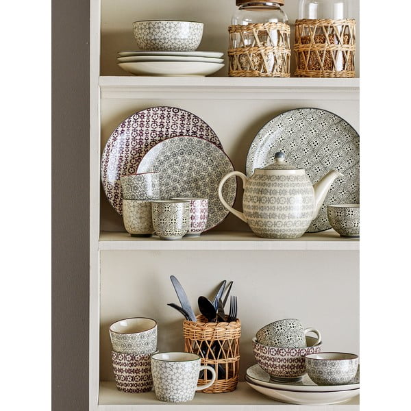 Karine 4 db-os agyagkerámia tányér szett, ø 25 cm - Bloomingville-image-1