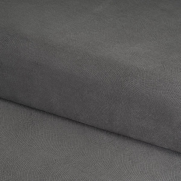 Sötétszürke bársony puff Estela – Casa Selección-image-1