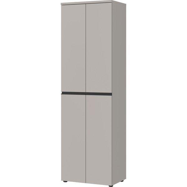 Szürke ruhásszekrény 59x198 cm Bastia – Germania-image-1