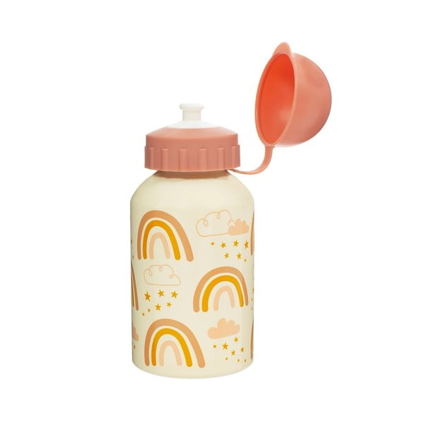 Earth Rainbow narancssárga-rózsaszín gyerek ivópalack, 250 ml - Sass & Belle-image-1