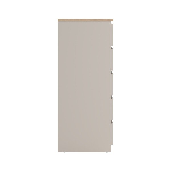 Krémszínű komód 77x121x50 cm Naia – Tvilum-image-4