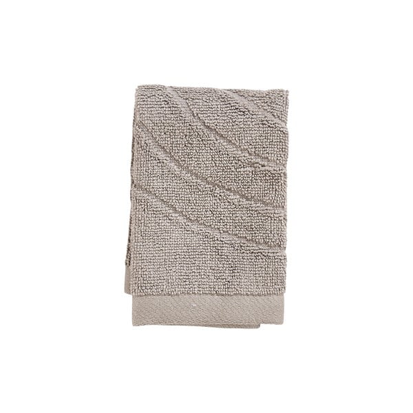 Szürkésbézs frottír pamut törölköző 30x30 cm Time – Zone