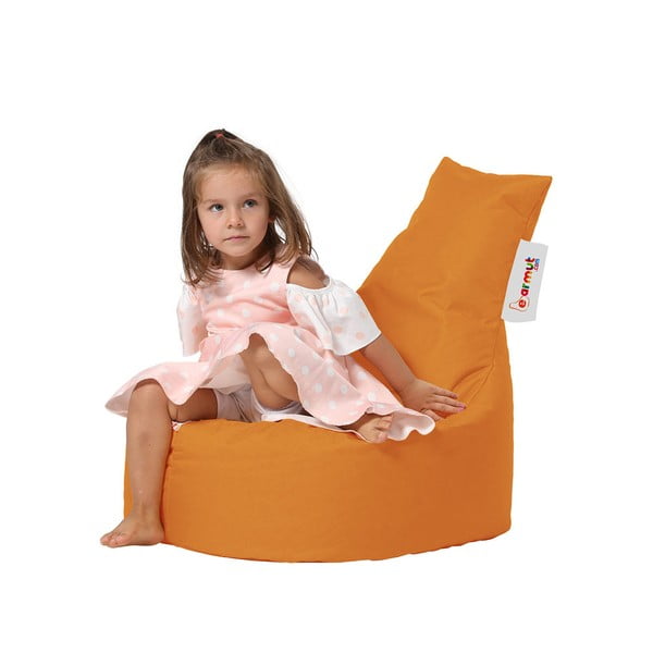 Narancssárga gyerek babzsákfotel Baton – Floriane Garden-image-2