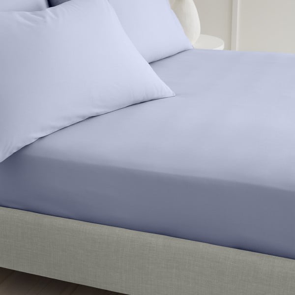 Levendula színű gumis pamut-perkál lepedő 150x200 cm Cotton Percale – Bianca-image-1