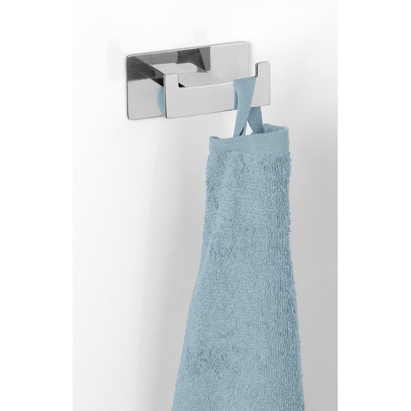 Fényes ezüstszínű öntapadós rozsdamentes acél akasztó Genova – Wenko-image-1