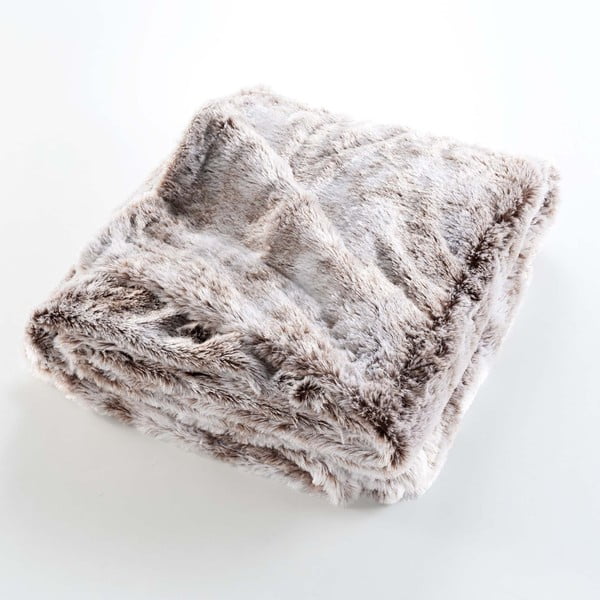 Barna műszőrme takaró 180x220 cm Antartic – douceur d'intérieur
