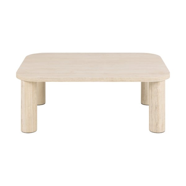 Bézs dohányzóasztal márvány dekorral 75x100 cm Solano – Actona-image-3