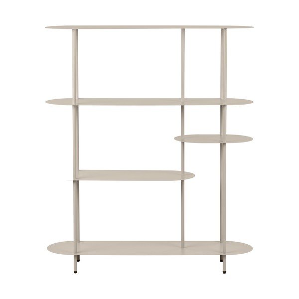 Bézs fém polcos állvány 118x139x31 cm Rieti – House Nordic