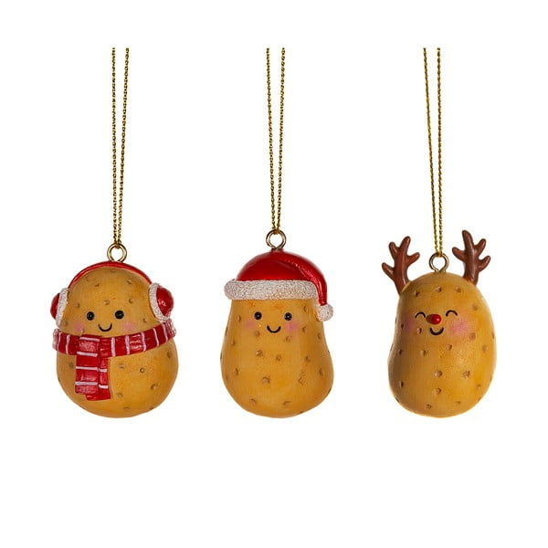 Poligyanta karácsonyfadísz készlet 3 db-os Happy Potatoes – Sass & Belle