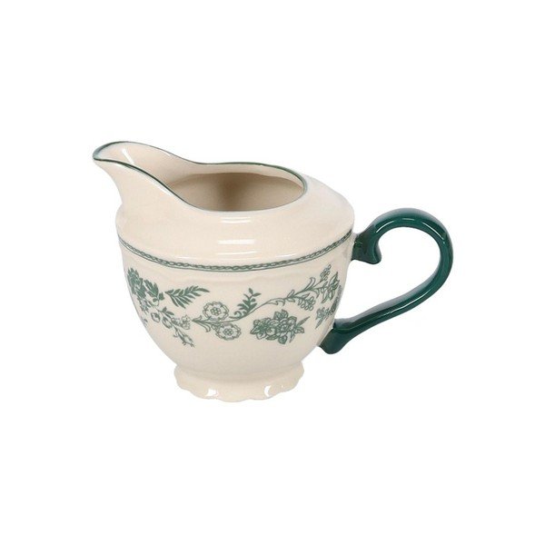 Zöld-elefántcsont színű porcelán tejkiöntő 180 ml Cyril – S|P Collection
