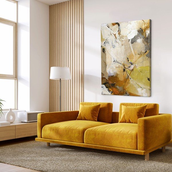 Nyomtatott-kézzel festett részletekkel vászon kép 90x118 cm Everlast – Malerifabrikken-image-1