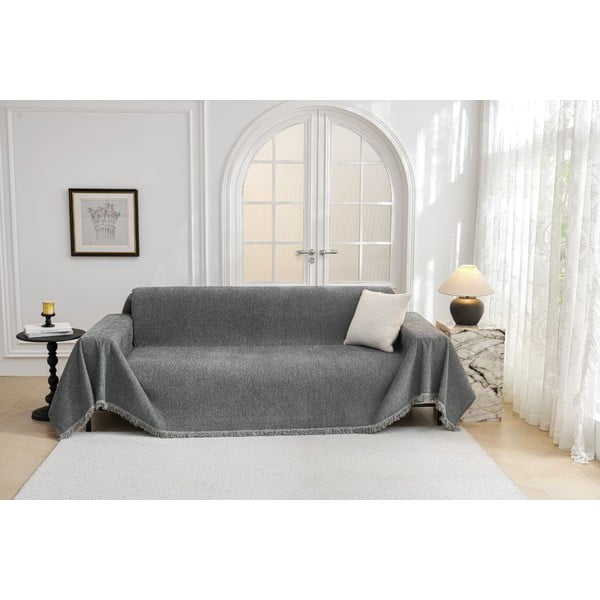 Sötétszürke háromszemélyes kanapé huzat Talo – Filumi-image-2