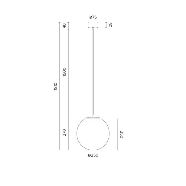 TSUKI M fehér függőlámpa aranyszínű foglalattal, ⌀ 25 cm - Sotto Luce-image-3