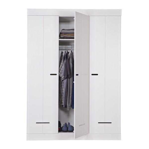 Locker fehér 3 ajtós szekrény - WOOOD-image-3