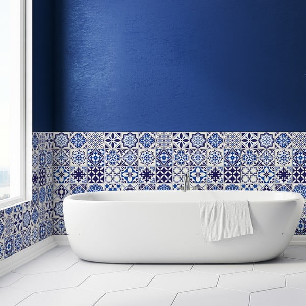 Decals Tiles Eusebio 24 db-os falmatrica szett, 10 x 10 cm - Ambiance-image-3