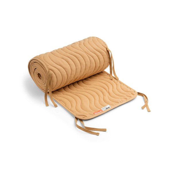 Sárga steppelt pamut rácsvédő, hoszzúság 360 cm Waves - Done by Deer