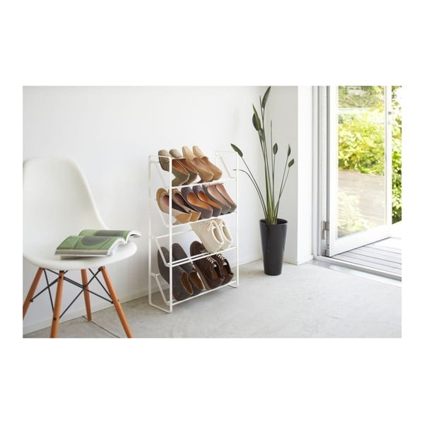 Fehér fém cipőtartó állvány Frame – YAMAZAKI-image-1