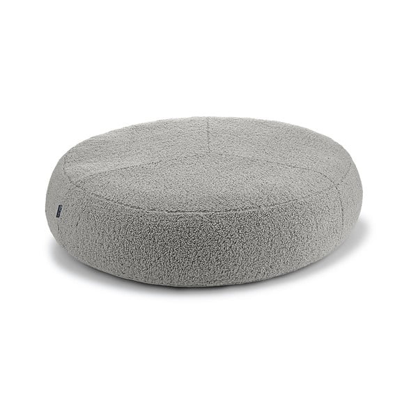 Szürke buklé fekhely kutyáknak ø 70 cm Senso Pouffe Pebble S/M – MiaCara