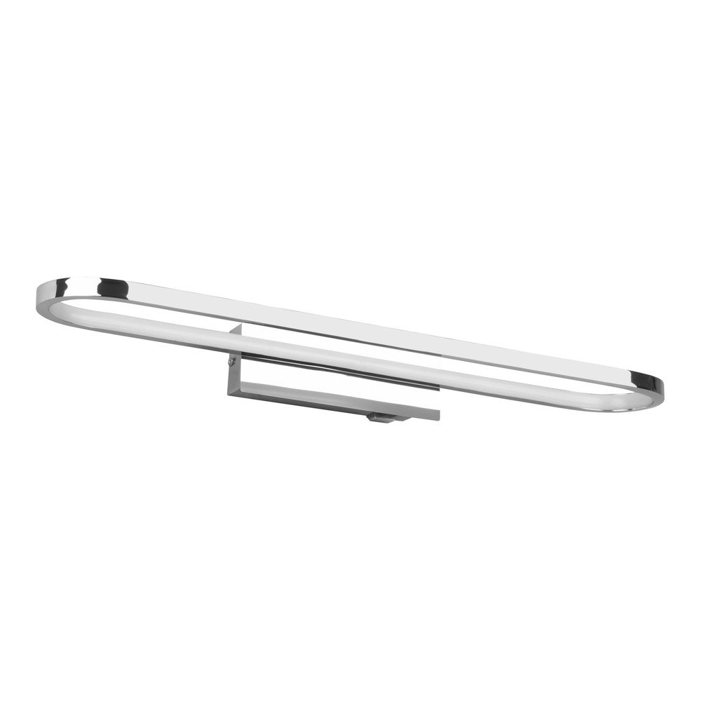 Fényes ezüstszínű LED fali lámpa (hosszúság 60 cm) Gianni  Trio