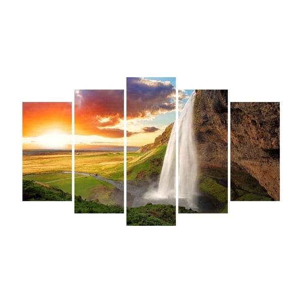 Waterfall Landscape többrészes vászonkép