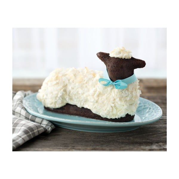 Bárány formájú, ezüst sütőforma, 700 ml - Nordic Ware-image-3