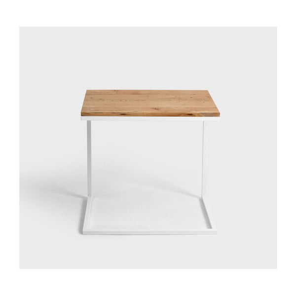 Lupe tömör tölgyfa asztal, fehér lábbal - CustomForm-image-3