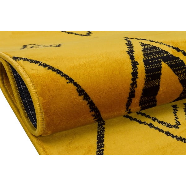 Sárga mosható futószőnyeg 300x80 cm - Vitaus-image-3