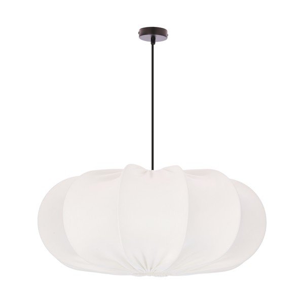 Fehér függőlámpa textil búrával ø 52 cm Cafee – Candellux Lighting-image-4
