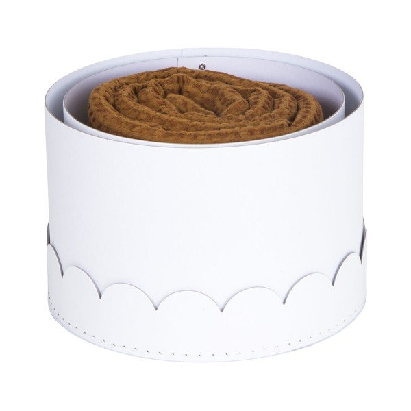 Fehér fedeles karton tárolódoboz szett 2 db-os ø 26x17,5 cm Wilma Paper Laminate – Bigso-image-3